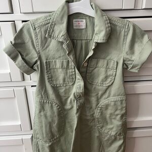 Crewcuts Green Short Sleeve Dress